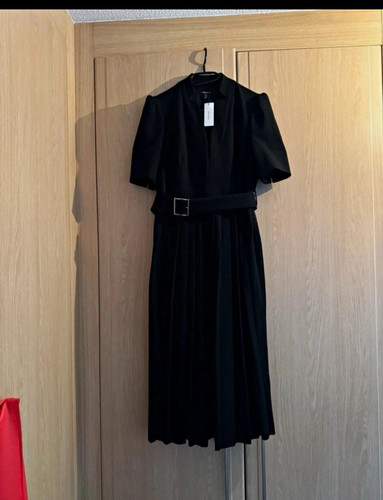 Karen millen black pleated - black,