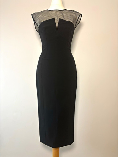 Karen millen black sheer mesh - sheer,