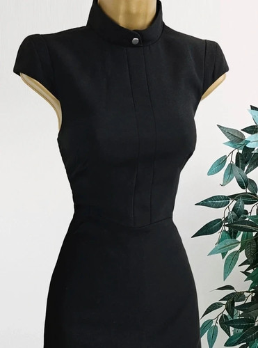 Karen millen black pleated - millen,