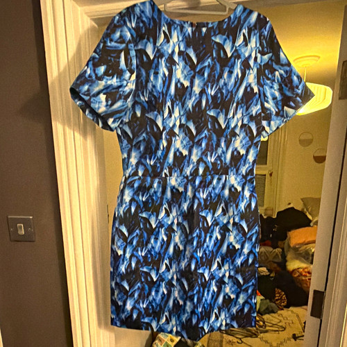 Women blue black abstract - blue/black,