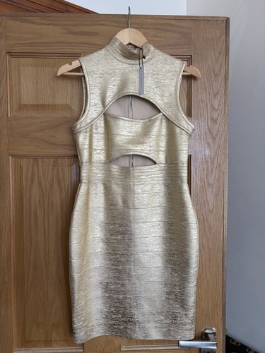 Karen millen gold bodycone - millen,