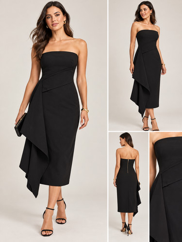 Karen millen black bandeau - millen,