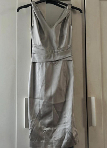 Karen millen silver - silver, satin