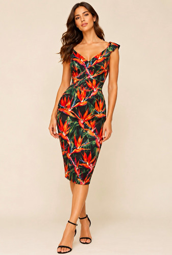 Karen millen black tropical - millen,