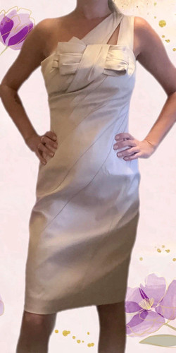 Karen millen beige satin - millen, one