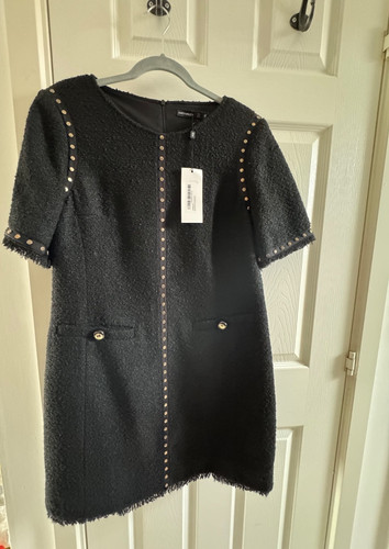 Karen millen black boucle - black,