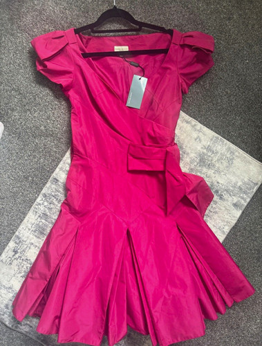Karen millen pink fit flare - karen,