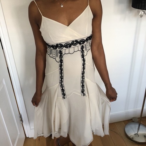 Karen millen cream chiffon - karen,