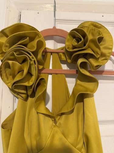 Karen millen gold satin - karen,