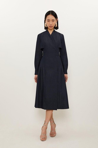 Karen millen wrap midi - wrap, dress