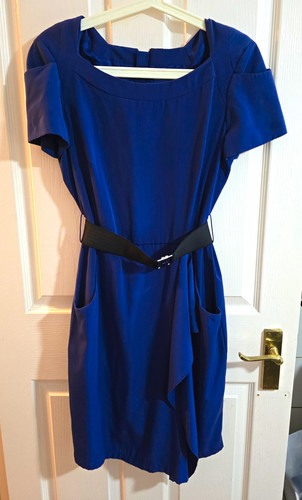 Karen millen blue satin - karen,