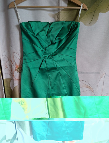 Karen millen green satin - karen,