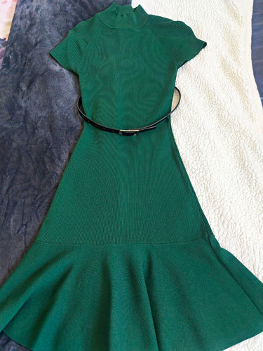 Karen millen green fit flare - millen,